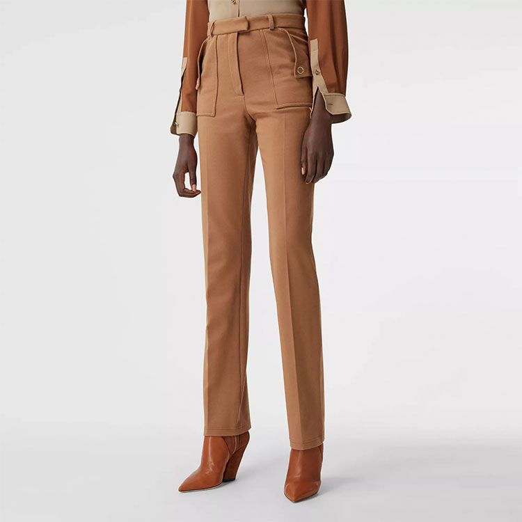 Shop (W) 버버리 스트레이트 핏 팬츠 베이지 80336131