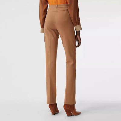 (Women) Burberry Straight-Leg Pants Beige 80336131 Purchase (Women) Burberry Straight-Leg Pants Beige 80336131