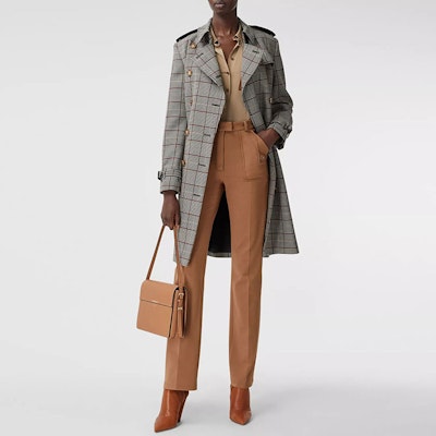 (Women) Burberry Straight-Leg Pants Beige 80336131 Details for (Women) Burberry Straight-Leg Pants Beige 80336131