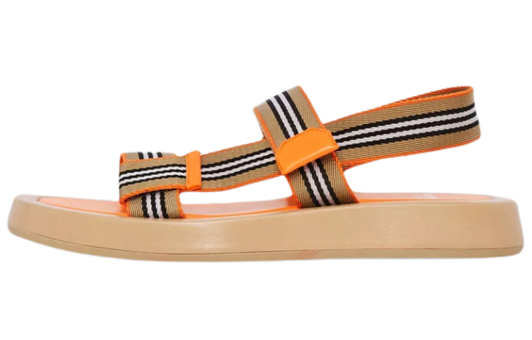 (W) Burberry Strap Lambskin Sandals 'Orange'