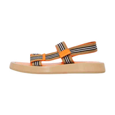 (W) Burberry Strap Lambskin Sandals 'Orange'