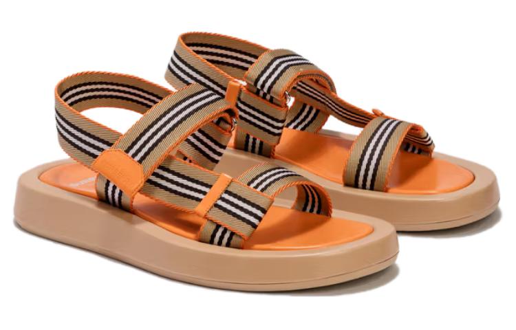 (W) Burberry Strap Lambskin Sandals 'Orange' 圖 2