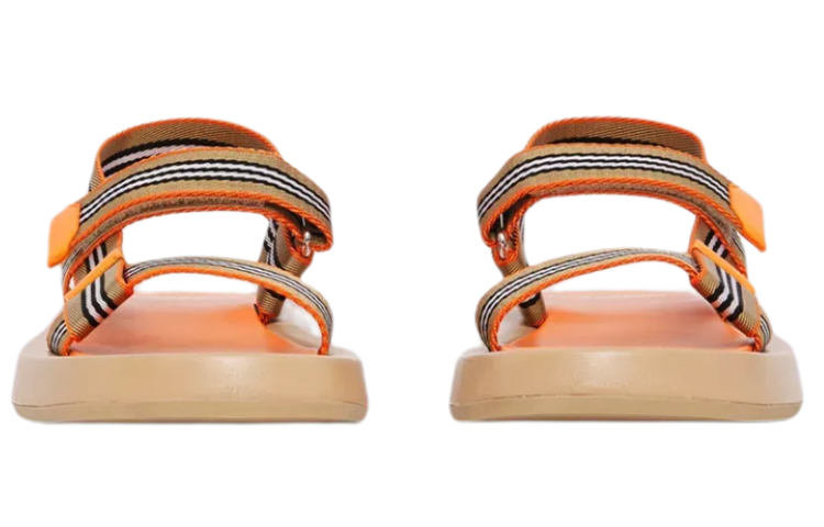 (W) Burberry Strap Lambskin Sandals 'Orange' 圖 4