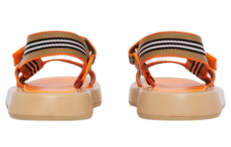(W) Burberry Strap Lambskin Sandals 'Orange' 圖 5