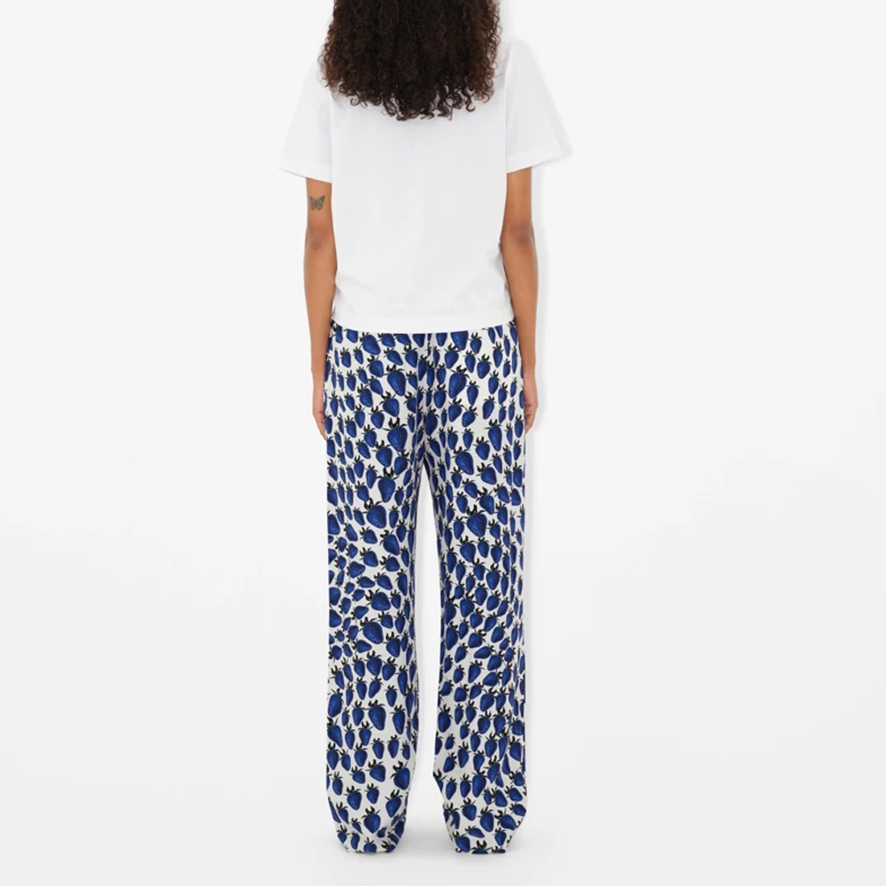 Shop (W) Burberry Kaos Putih Strawberry Print Lengan Pendek Leher Crew Regular. 80893681