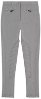 (Women) Burberry Stretch Cotton Blend Pants in Ash Gray with Zipper Detailing 80309871 (Women) Burberry Stretch Cotton Blend Pants in Ash Gray with Zipper Detailing 80309871