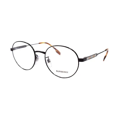 (Women) BURBERRY Stripe Series Elegant Business Optical Glasses for Women - Black B1363-T-D 1004