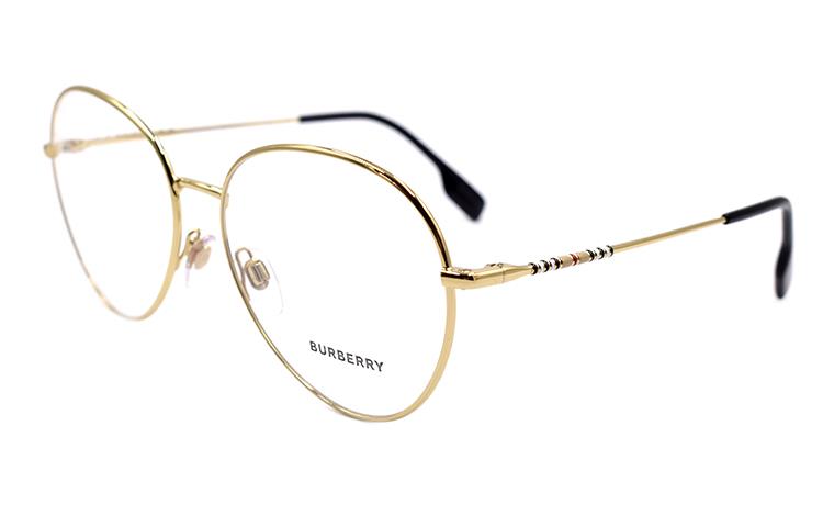 (Women) BURBERRY Stripe Series Elegant Gold/Black Optical Glasses for Women. B1366 1109 圖 2
