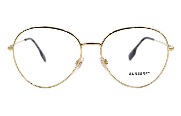 (Women) BURBERRY Stripe Series Elegant Gold/Black Optical Glasses for Women. B1366 1109 圖 3