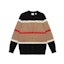 Buy (Women) Burberry Striped Long Sleeve Knit Cashmere Sweater in Camel. 80484241