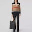 Lookbook (Women) Burberry Striped Long Sleeve Knit Cashmere Sweater in Camel. 80484241