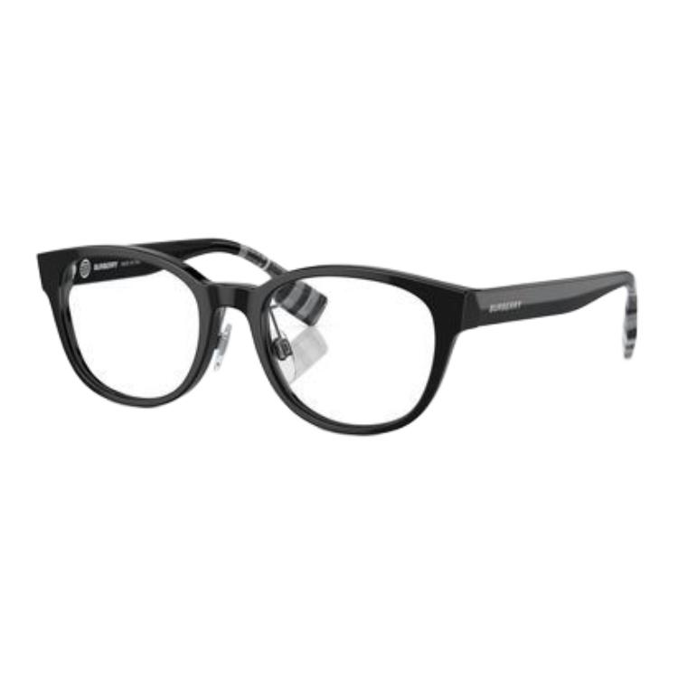Order (Women) Burberry Striped Oval Acetate Optical Glasses Women’s Black 0BE2381D3001