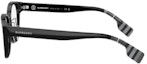 Shop (Women) Burberry Striped Oval Acetate Optical Glasses Women’s Black 0BE2381D3001