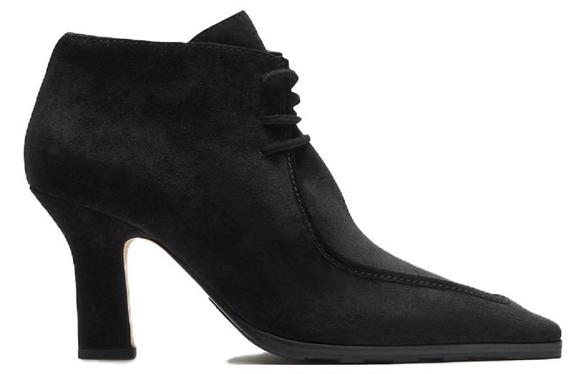 (W) Burberry Suede Ankle Boots 'Elegant Black' 圖 2