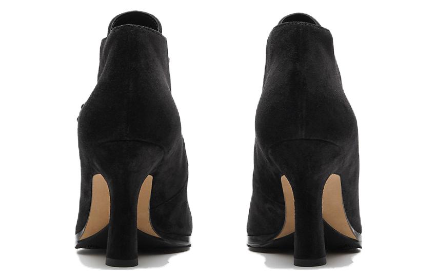 (W) Burberry Suede Ankle Boots 'Elegant Black' 圖 4