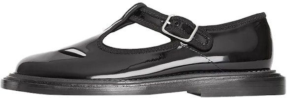 (Women) Burberry T-Bar Patent Leather Sandals 'Black' 80119181 (Women) Burberry T-Bar Patent Leather Sandals 'Black' 80119181