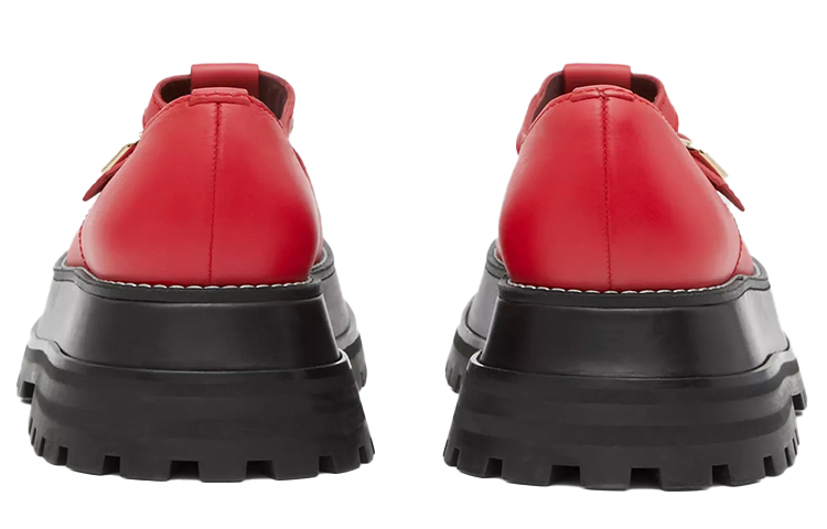 (W) Burberry T-Strap Sandals 'Classic British Academy Red' 圖 5