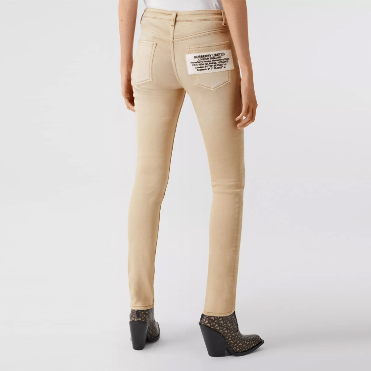 Purchase (Women) Burberry Tailored Washed Jeans, Honey Color 80306431