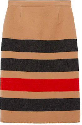 (W) Burberry Rok Panjang Kasual Jalur Perang Tanah. 80364281 Order (W) Burberry Rok Panjang Kasual Jalur Perang Tanah. 80364281