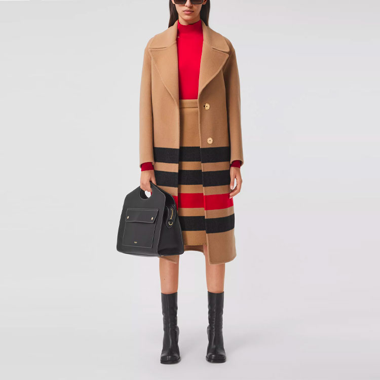 Lookbook (W) Burberry Rok Panjang Kasual Jalur Perang Tanah. 80364281