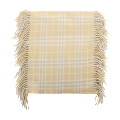 (Women) Burberry Tassel Design Wool Scarf Beige for Women 80799901