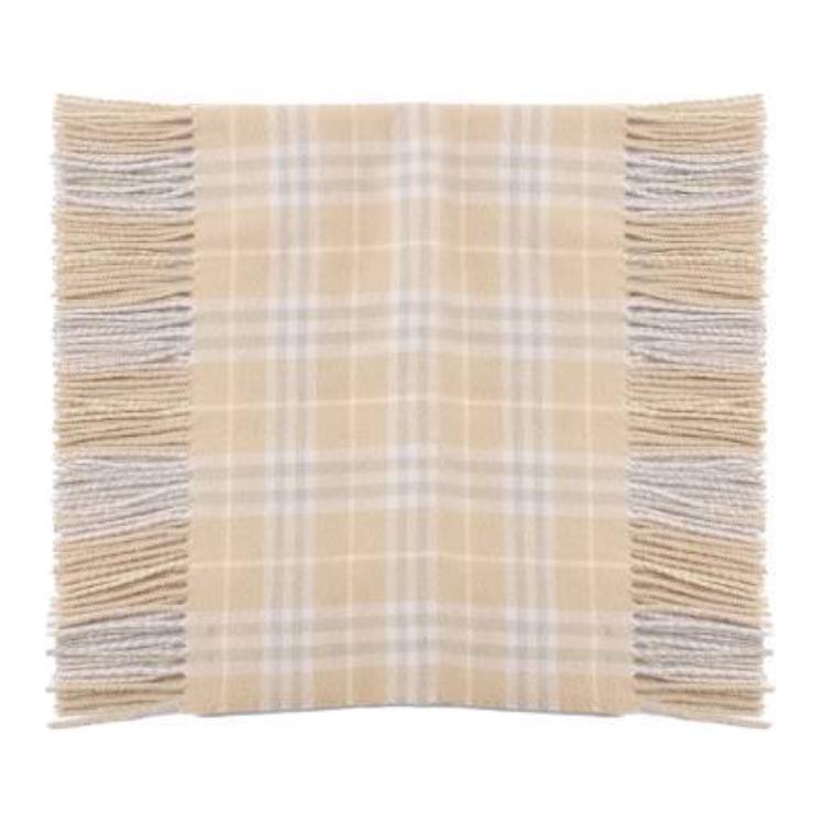 (Women) Burberry Tassel Design Wool Scarf Beige for Women 80799901 圖 2