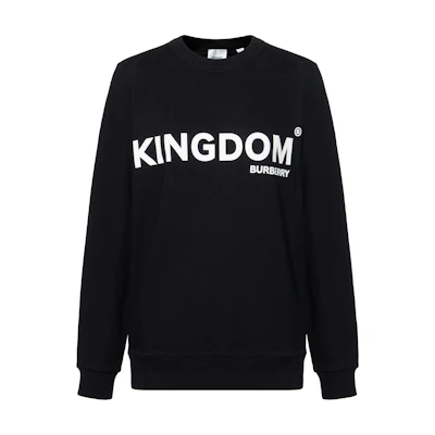 (Women) Burberry TB Monogram Pullover Sweatshirt Black/White 80109271