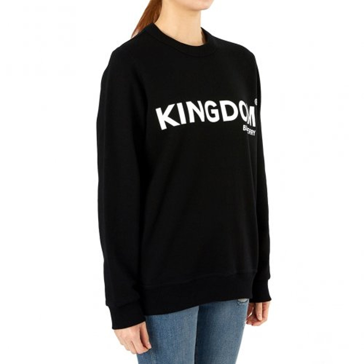 Purchase (Women) Burberry TB Monogram Pullover Sweatshirt Black/White 80109271