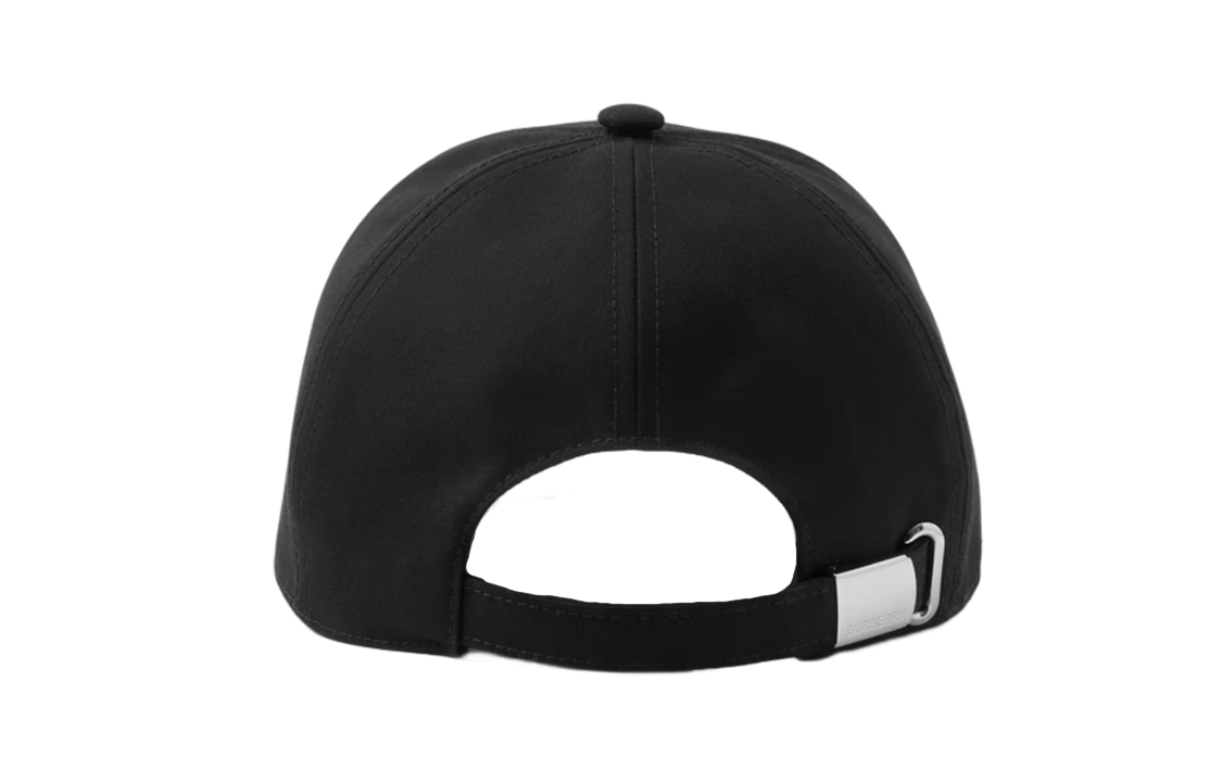 Shop (Women) Burberry Thomas Burberry Monogram Cotton Twill Cap Black 80680331