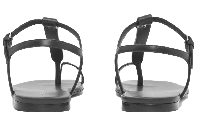 Purchase (W) Sandal Kulit Detil Cincin Jari Burberry 'Hitam' 80530951