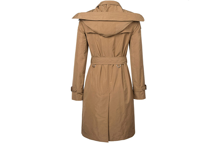 (Women) Burberry Trench Coat, Removable Hood, Slim-Fit, Khaki Beige 80061121 圖 3
