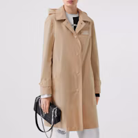 Lookbook (W) Burberry 雙排扣風衣 米色長袖標誌翻領外套 80227321