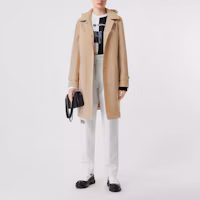 Purchase (W) Burberry 雙排扣風衣 米色長袖標誌翻領外套 80227321