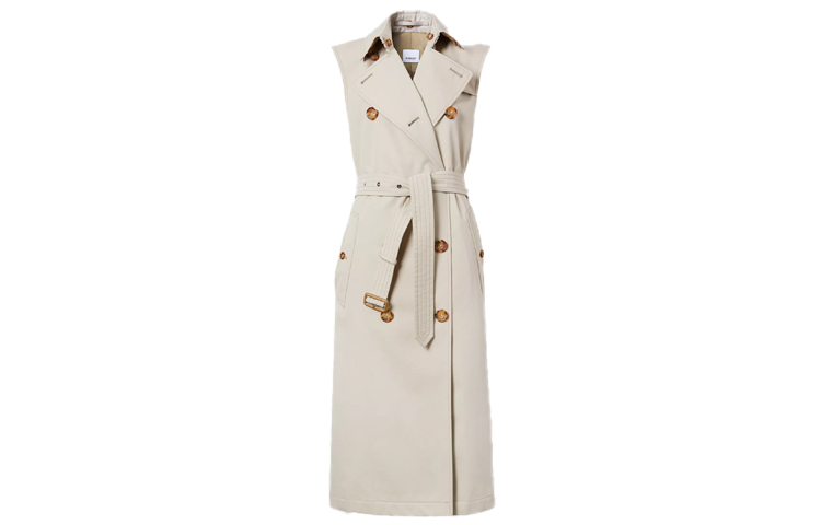 (Women) Burberry Trench Coat Double-Breasted Belted Mid-Length, Beige 80325951 圖 3