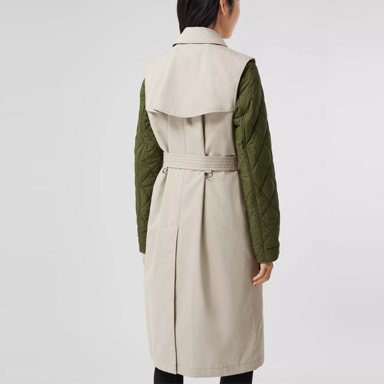 (Women) Burberry Trench Coat Double-Breasted Belted Mid-Length, Beige 80325951 圖 6