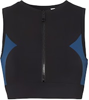 (Women) Burberry Two-Tone Stretch Crop Sports Top Black 80391891 (Women) Burberry Two-Tone Stretch Crop Sports Top Black 80391891