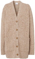 (Women) Burberry V-Neck Long Sleeve Loose Fit Knit Cardigan Beige. 80433671 (Women) Burberry V-Neck Long Sleeve Loose Fit Knit Cardigan Beige. 80433671
