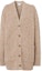 Order (Women) Burberry V-Neck Long Sleeve Loose Fit Knit Cardigan Beige. 80433671