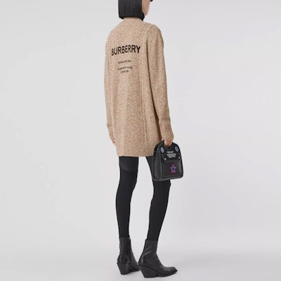 (Women) Burberry V-Neck Long Sleeve Loose Fit Knit Cardigan Beige. 80433671 Shop (Women) Burberry V-Neck Long Sleeve Loose Fit Knit Cardigan Beige. 80433671