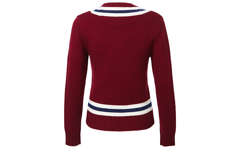 Lookbook (W) Burberry Sweater V-Neck Wool Merah. 80078521