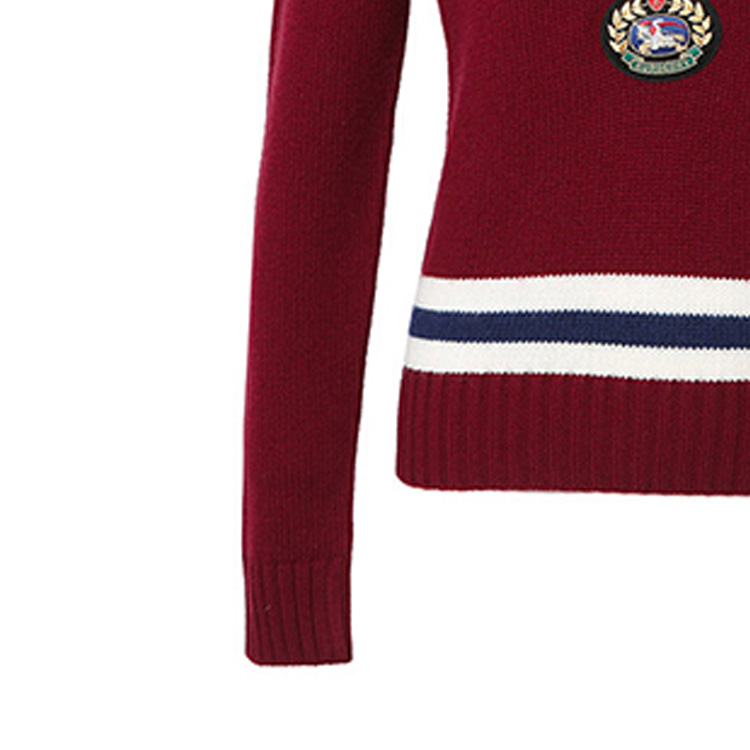 Details for (W) Burberry Sweater V-Neck Wool Merah. 80078521