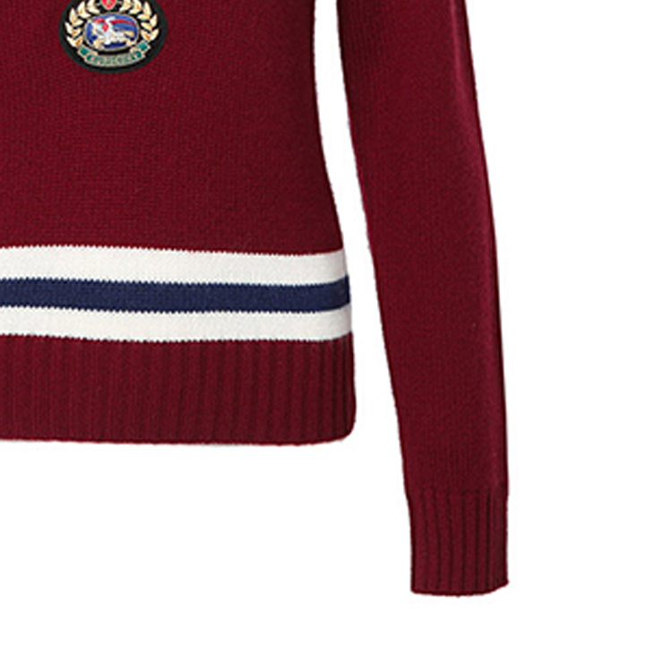 Sizing (W) Burberry Sweater V-Neck Wool Merah. 80078521