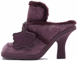 (Women) Burberry Velvet 'Plum Comfort Mule' 80773801 (Women) Burberry Velvet 'Plum Comfort Mule' 80773801