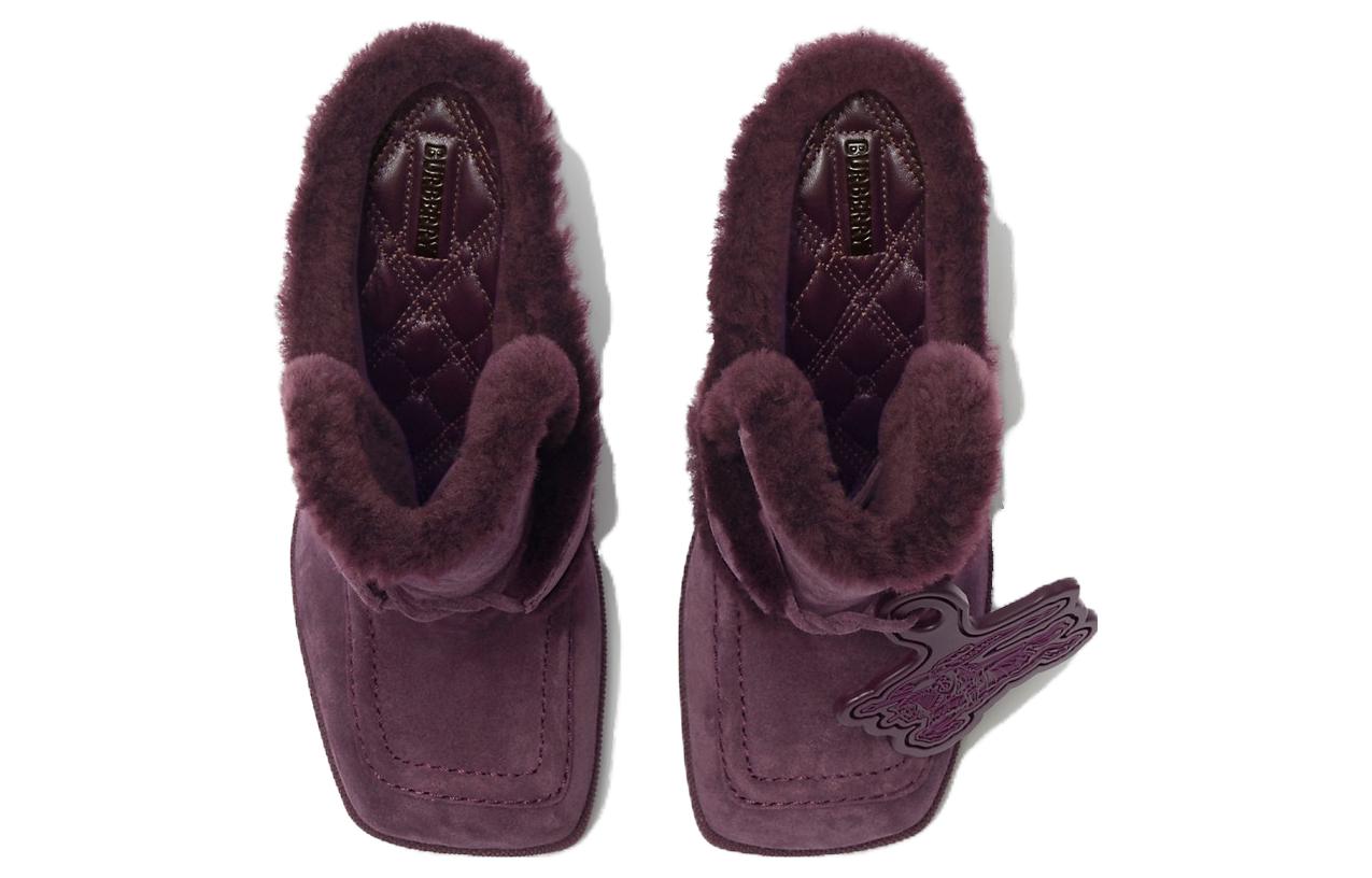 (W) Burberry Velvet 'Plum CMFT Mule' 圖 2