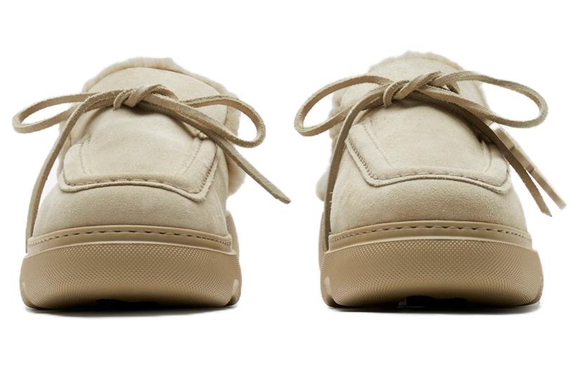 Lookbook (Women) Burberry Velvet Slip-On Slippers 'Clay White' 80817081