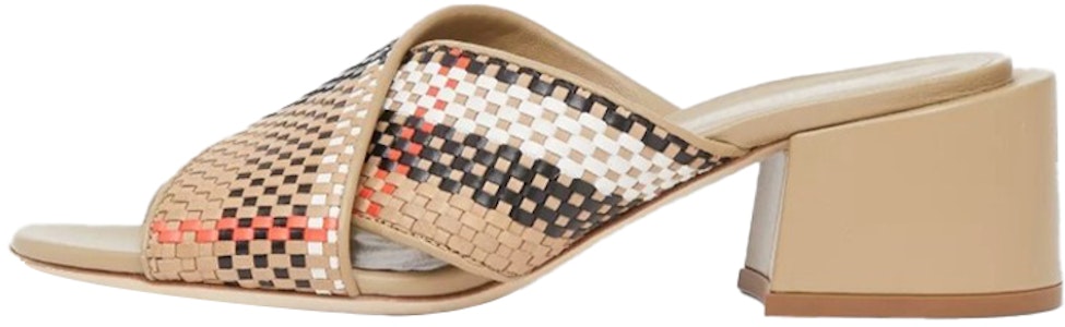 Burberry 巴寶麗 Vintage 復古時尚格紋 方頭粗跟高跟鞋 女款 米色 Buy Burberry 巴寶麗 Vintage 復古時尚格紋 方頭粗跟高跟鞋 女款 米色