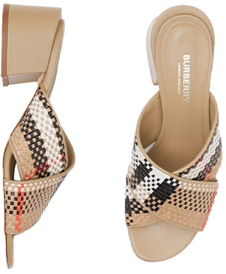 (Women) Burberry Vintage 'Beige Check Block Heel' 80274301 Lookbook (Women) Burberry Vintage 'Beige Check Block Heel' 80274301