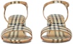 Lookbook (W) Sandal Burberry Vintage Calfskin Beige 'Corak Kotak Tumit Blok' 80460401