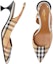 Order (W) Burberry Vintage Check 'Beige Kitten Heel' Tumit Kecil Beige 80109641