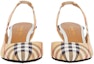Lookbook (W) Burberry Vintage Check 'Beige Kitten Heel' Tumit Kecil Beige 80109641